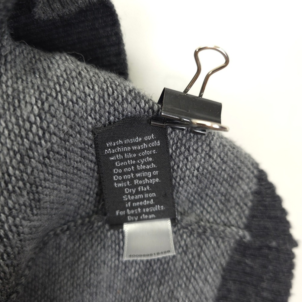 APT.9 Sweater Men XL Gray Crew Neck Colorblock Merino Wool Blend Pullover Knit - Picture 10 of 10